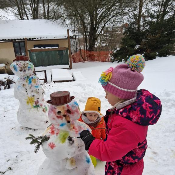 Sněhulácké barvení - Ferdové