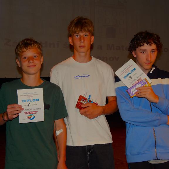 ... a chlapci ze sedmých tříd.