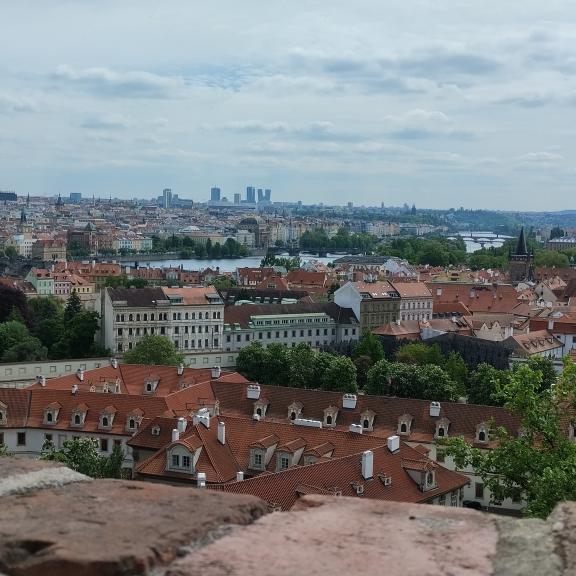 Při cestě po hradních památkách jsme měli mnohokrát i takovéto výhledy.