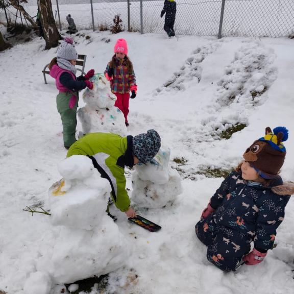 Sněhulácké barvení - Berušky
