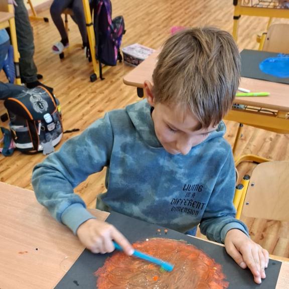 Planety - tvorba plakátu